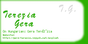 terezia gera business card